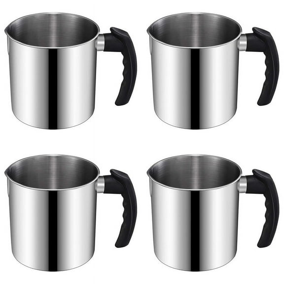 4X Candle Making Pouring Pot, 44 Oz Double Boiler Wax Melting Pot, Candle Making Pitcher, Heat-Resistant Handle