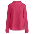 thumbnail image 5 of MEZZALL Women Solid Color Side Pocket Casual Pullover Sweater Soft Comfortable Long Sleeve Crewneck For Everyday Wear Sweatshirts Winter Birthday Fall Tops, 5 of 5
