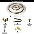 thumbnail image 3 of Dreffco Fire Pit Burner Pan & Ring - Works with Liquid Propane - Stainless Steel Fire Pit Burner Kit 30-Inch Pan, 24-Inch Ring - 150,000 BTU Max, 3 of 10