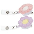thumbnail image 3 of Baluue Badge Clips Retractable Sunflower Shape Abs 2Pcs, 3 of 8