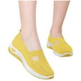 thumbnail image 2 of NOKIO Orthopedic Slip-On Walking Shoes for Women Breathable Woven Sneakers Soft Foam Arch Support Comfort Fit Casual All-Day Wear Footwear, 2 of 7