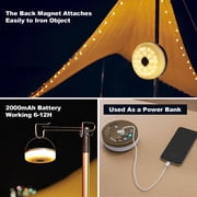 Rechargeable Camping String Lights 32.8ft Outdoor LED Lights with RGB & Warm White