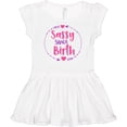 thumbnail image 3 of Inktastic Sassy Since Birth, Arrows, Hearts - Pink Purple Girls Baby Dress, 3 of 5