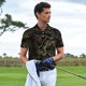 thumbnail image 3 of Balery Gold Gloss Outline Floral Camisa Polo de Hombre con Estampado, de Manga Corta y Tejido Medio, Camisa Tipo Golf Polo-Medium, 3 of 6
