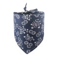 thumbnail image 1 of Cotton Linen Pet Bandana Bib Triangle Neck Decoration Geometric Pattern Twill Weaving Red Navy All Seasons, 1 of 5