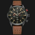 thumbnail image 3 of Curren 8250 Black Large Dial Fashion Men's Watch Three-Eye Waterproof Quartz Watch, 3 of 5
