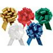 A1BakerySupplies Gift Wrap Christmas Wedding Gift Wrap Pull Bows Large Pull String Bows 5.5 Inch 20 Loop - Set of 10 (Christmas Assorted)