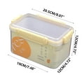 thumbnail image 6 of Fresh Keep Container, Food Storage Box, Sealed Portable Meal Carrier, Plastic Material, Leak-proof Design, Thickened Walls for Refrigerator Organization, Lunch Packing, Meal Prep, 1500ml, by FAJHHA, 6 of 6