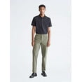thumbnail image 4 of Calvin Klein Men's Smooth Cotton Monogram Logo Polo Shirt, Black Beauty, Medium, 4 of 6