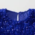 thumbnail image 5 of Delliss Girl's Sparkly Sequins Slim Fit Stylish Mesh Hem Elegant Performance Party Dress 2-8 Years, 5 of 7