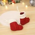 thumbnail image 3 of Cutlery Holder Cartoon Stripe Knit Christmas Stockings Design Create Atmosphere Christmas Table Decorations Cover, 3 of 10