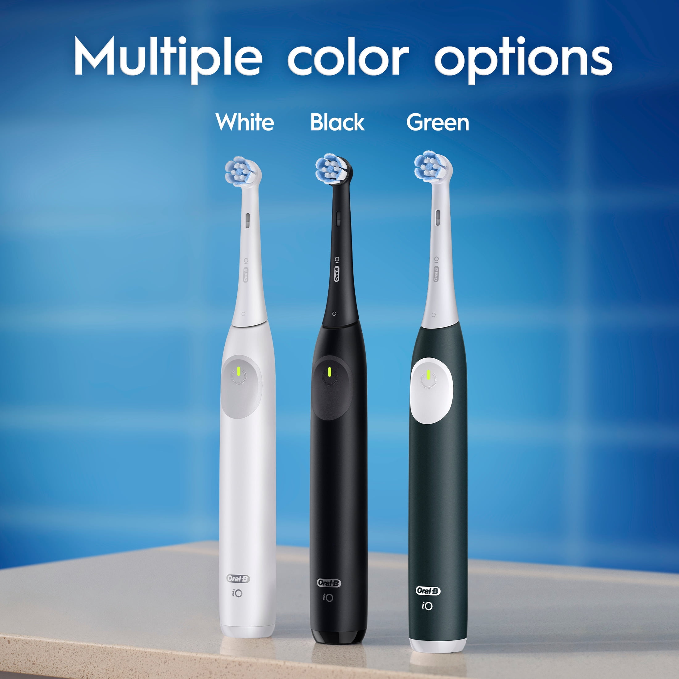 Oral-B Toothbrush, iO Series 2 Electric Toothbrush Starter Kit, Forest Green