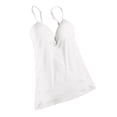 thumbnail image 1 of Sujetador incorporado Jumpingount con correa ajustable para mujer Camisetas sin mangas M Blanco, 1 of 1