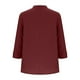 thumbnail image 5 of Tops de punto para mujer,Blusa de mujer con cuello en V, camiseta de manga larga, top holgado informal, tejido de imitación de tela, ideal para el hogar y el uso diario, sopatenor, 5 of 8