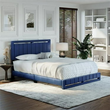 Boyd Sleep BMPBBU201EK Beau Faux Leather Upholstered Platform Bed