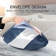 thumbnail image 4 of Yayeee Pillowcase King Size Set of 2 Satin Wrinkle Resistant Pillow Case, Blue Geometric, 4 of 8
