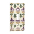 thumbnail image 2 of Yayeee Toggle Light Switch Wall Plate 1-Gang 4.5"x2.7" Home Decorative Outlet Cover, Beige Floral Pattern, 2 of 7