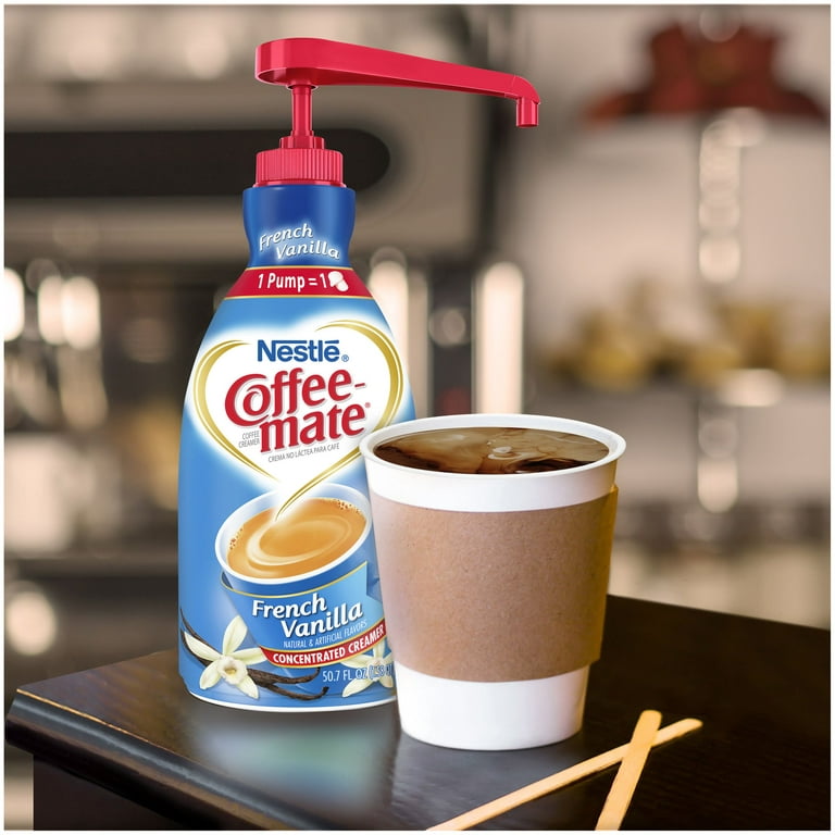 Nestle Coffee mate Liquid Creamer Pump, French Vanilla (50.7 fl. oz.)