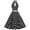 DT-Black, variant on Women's Halter Neck Swing Dress-Sleeveless-A-Line-Cotton-for Summer Party/Retro Event-Polka Dot Pattern