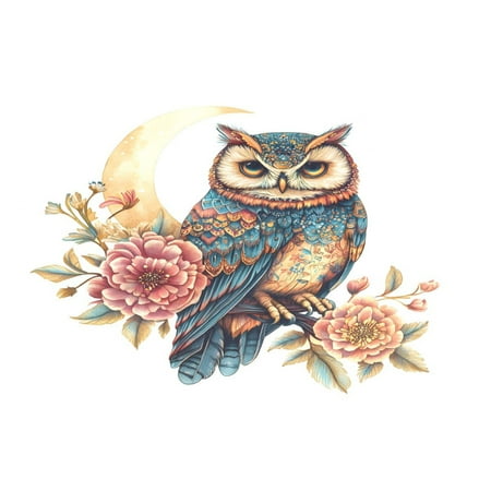 

Ryvnso 1 Piece Placemats Owl Bohemia Dining Mats Heat-Resistant Non-Slip Washable Table Mat