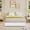 White Corduroy, variant on Garderth Twin Bed Frame,Full Size Low Bed Frame Without Headboard,Thick Fabric Upholstered Platform Bed Queen,King Size Bed Frame With Wood Legs,No Box Spring Needed,Easy Assembly