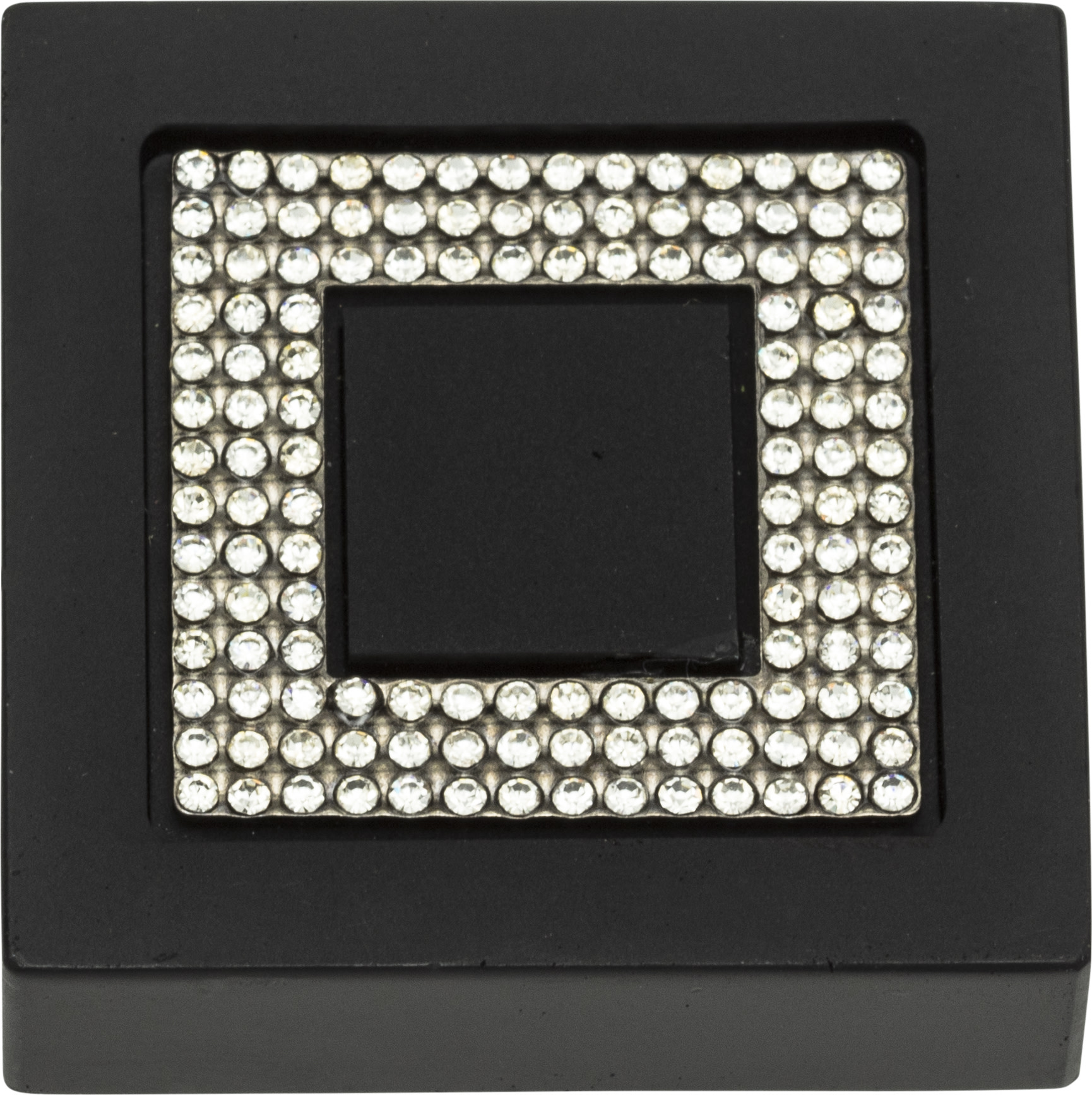 Crystal Pave 1.4 in. Square Knob - 3192-MC (Matte Chrome) - image 5 of 5