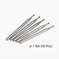 thumbnail image 3 of 30uds Diamante Esmerilado Rebabas Tallado Brocas 2mm Bola Forma Cabeza Montado Punto 1/8 Vástago para Giratoria Herramienta, 3 of 7