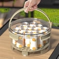 thumbnail image 5 of pdqouc Household Food Container Box ABS Food Storage Container Small Food Storage Container with Leakproof Layer Airtight Lids Round Clear, 5 of 8