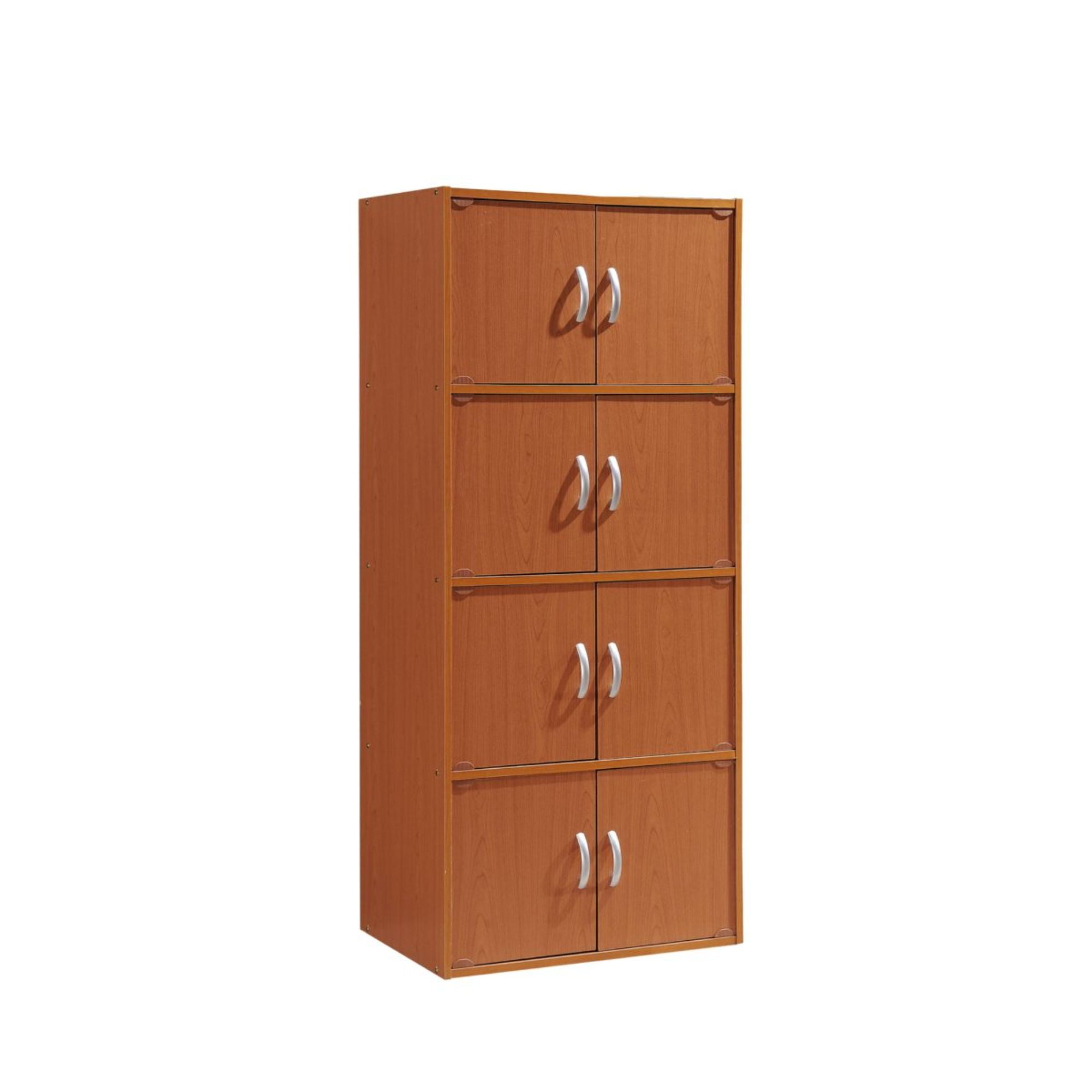 Details about   3 Door Storage Cabinet Shelf Organizer Bookcase Pantry Cupboard Closet Black 
