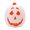 White, variant on Halloween Sound-Activated Light-Up White Pumpkin - 11.4 Inch Dual-Sided RGB LED Tabletop Decor with Carved Face and Happy Halloween Text