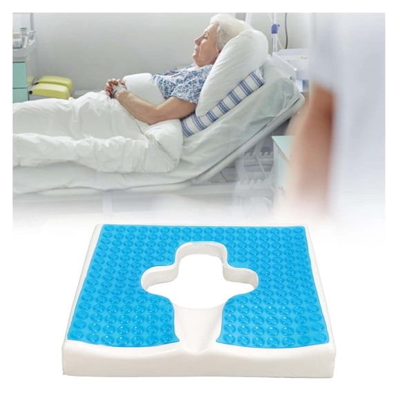 Anti-bedsore gel cushion; Post-surgical pressure-relieving hollow coccyx cushion for bedridden elderly; Breathable memory foam cushion for wheelchairs