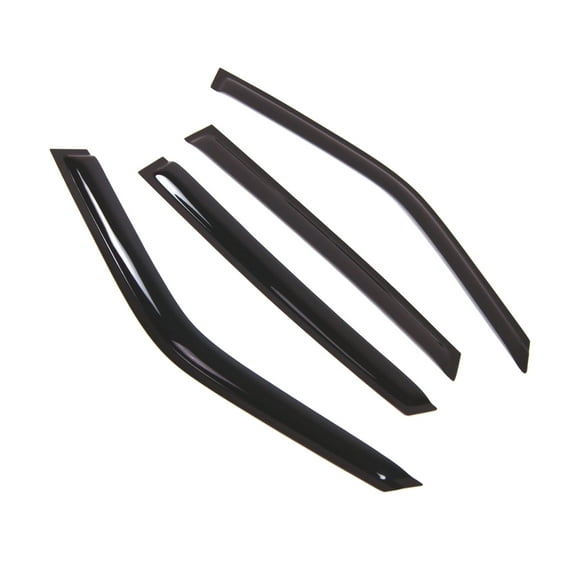 TuningPros Outside Mount Window Visor Deflector Smoke Tinted 4 Pcs Set For 1997-2003 Jaguar XJ6 XJ8 XJ12