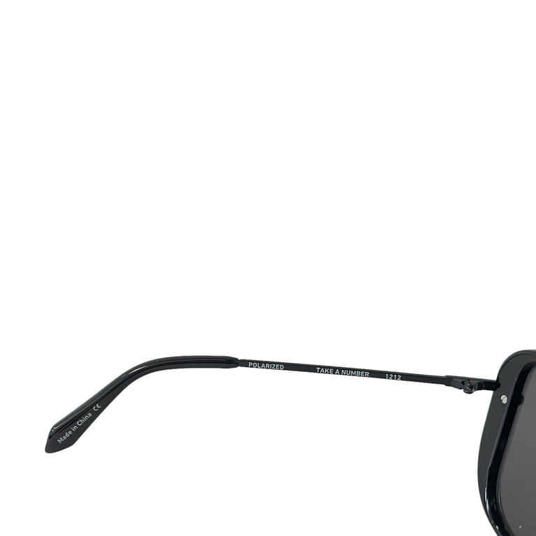 Quay Take A Number Shield Sunglasses, Black Smoke Polarized  display picture 1