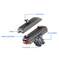 thumbnail image 3 of Action Camera Quick Release Mount, CNC Processing Foldable Two Prong Action Camera Magnetic Adapter Mount Aluminum Alloy Silicone  for Cycling, 3 of 7