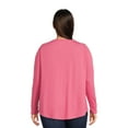 thumbnail image 4 of Terra & Sky Women's Plus Size Long Sleeve Crew Neck T-Shirt, 2-Pack, 4 of 5