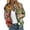 e-Green, variant on Light Weight Jacket Womens Oversize Zipper Bomber Vintage Floral Print Long Sleeve Casual Trendy Coat