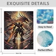 thumbnail image 3 of Diamond Art Kit for Adults, Futuristic Warrior Dragon Epic Sky Diamond Painting for Adults Beginners, 5D DIY Diamond Art Painting Kits, Colorful Diamond Painting Craft for Home Decor 12x16, 3 of 7