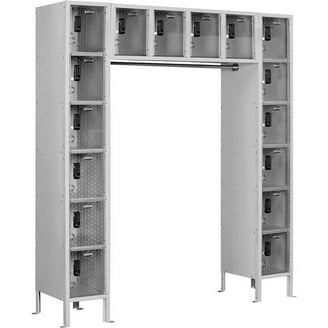 Global Industrial 299231 Z-Style 2-Tier 6 Door Digital Wood Locker