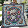 thumbnail image 2 of Beautiful Skull - Colcha de calaveras personalizada, 2 of 6