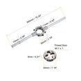 thumbnail image 2 of Uxcell M11 x 1 Threading Die and 30mm (M10-M11) Round Holder Die Stock Wrench Set, 2 of 7