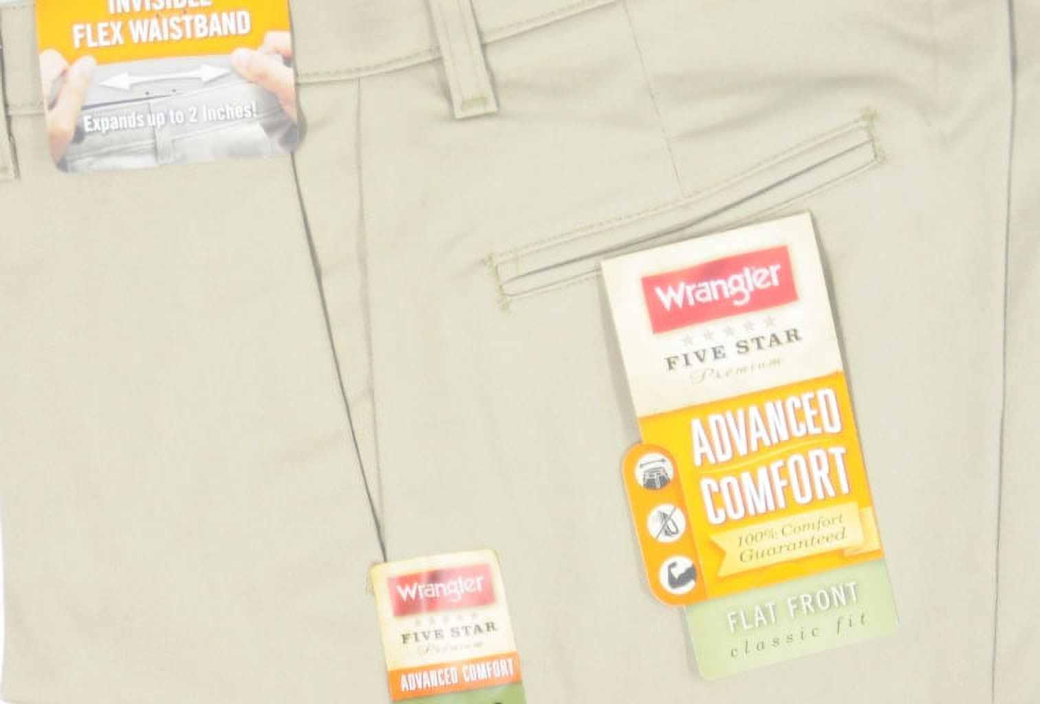 Wrangler Men's Advanced Comfort Flat Front Pants - image 2 of 3