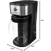 KT-2150BK Iced Tea and Coffee Maker with 64 Ounce Pitcher, Black