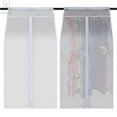 thumbnail image 6 of Gustave Large Clear Hanging Garment Bag for Closet Storage Bottom Enclosed Garment Rack Cover Sealed Wardrobe Clothes Cover for Coats, Jackets, Suits, Dresses -24*20*47 Inch, 6 of 8