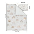 thumbnail image 5 of Boho Bohemia Rainbow Duvet Cover and Pillowcase Set for Single Bedding, Bedroom Accessories for Kids Teens, 5 of 5