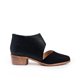 thumbnail image 1 of Zapato negro para mujer de gamuza baja y piel ecológica con tacón de 4 cm, 1 of 1