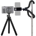 thumbnail image 3 of GearFend 10” Flexible Universal Tripod, with Quick Release, LED Selfie Light with Rechargeable Battery, Smartphone Mount for All iPhones, Samsung Phones and Most Mobile Phones Plus Microfiber Cloth, 3 of 10