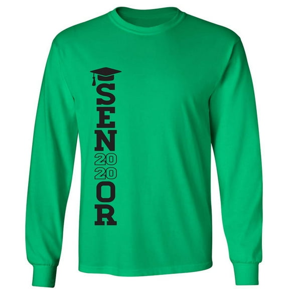Senior 2020 (right side) Adult Long Sleeve T-shirt