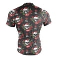 thumbnail image 4 of joogoo Skulls Roses Pattern Men's Cycling Jerseys Mountain Bike Short Sleeve Tops 3XL, 4 of 7