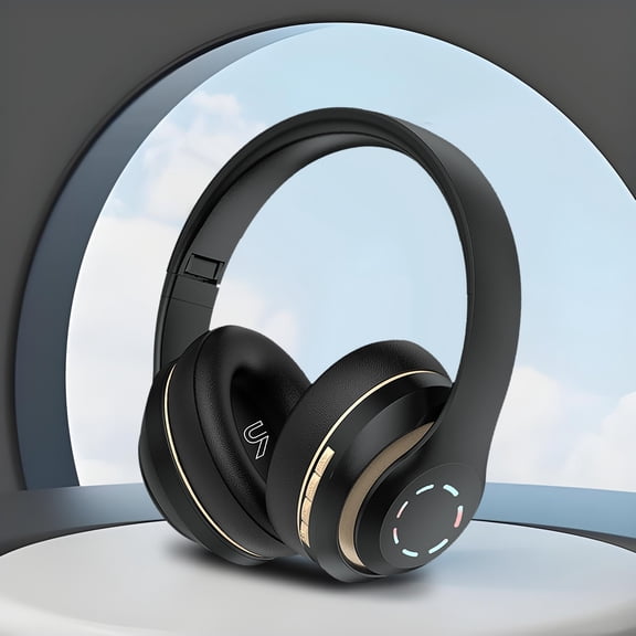 HOZVOMI Wireless Bluetooth Headset - Cool LED Glowing Earphones, Stereoscopic Sound, Comfortable Fit, 10H Playtime, Bluetooth 5.1, 300mAh Battery, Gaming & Music Lovers' Choice