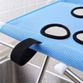 thumbnail image 4 of 20.5*15.7'' Dog Grooming Hammock Stand, Foldable Pet Bath Holder Shower Chair, Iron Pet Bath Stool for Small & Medium Dogs Cats With Washable Mesh, Joint Support During Bathing Salon Use(Gray), 4 of 4